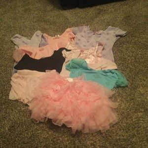 GIRLS ASSORTED DANCE LEOTARDS